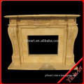 popular cast stone fireplace mantels for sale,perfect work(YL-B189)